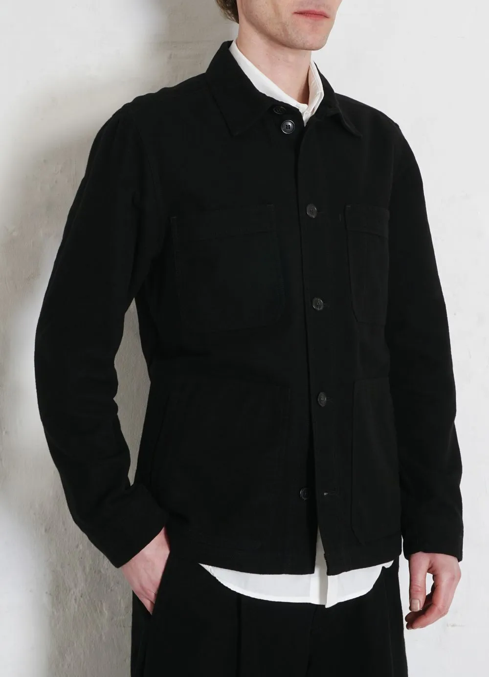 Refined Black Work Jacket by Bertram