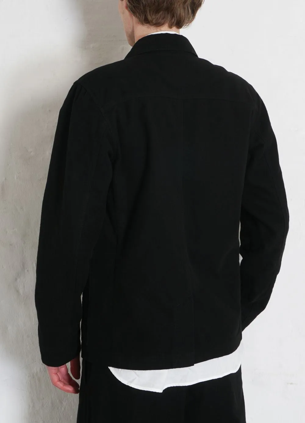 Refined Black Work Jacket by Bertram