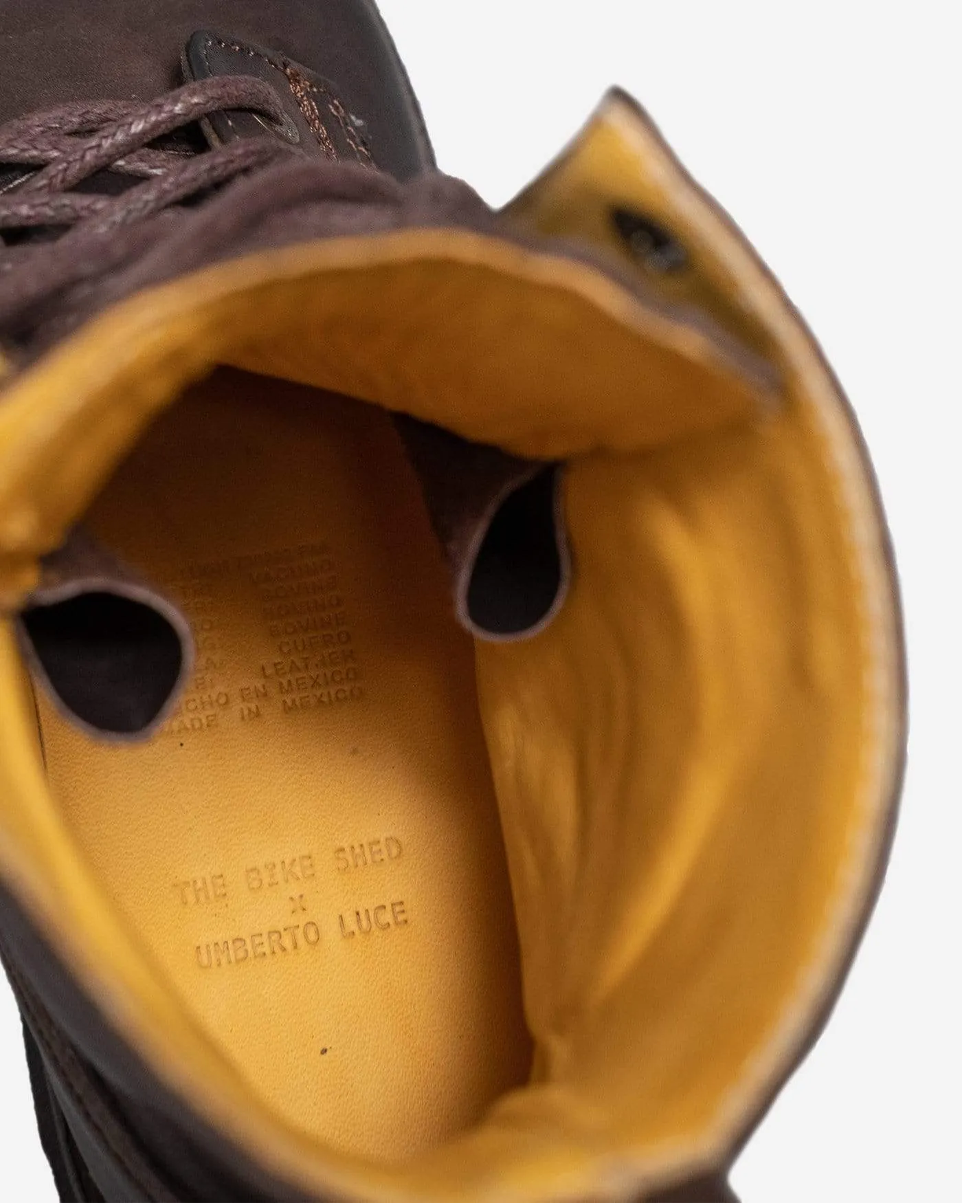 BSMC x Umberto Luce Luxury Coffee Brown Leather Boots for Men