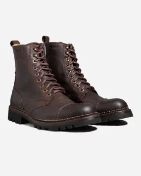 BSMC x Umberto Luce Luxury Coffee Brown Leather Boots for Men