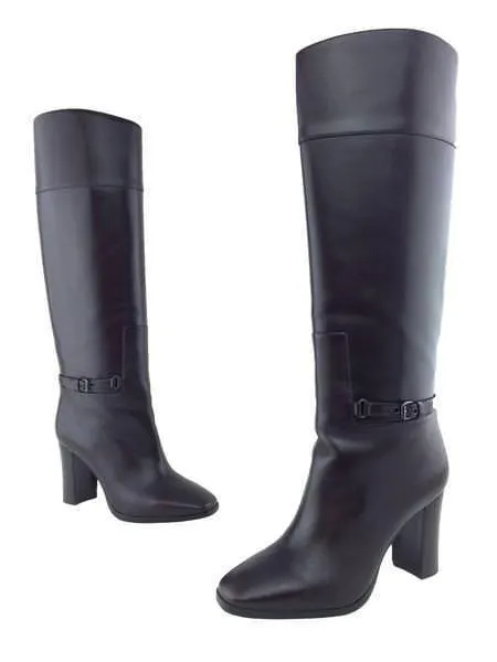 Christian Louboutin Black Leather Mervillon 85 Knee Boots Size 6/EU 36