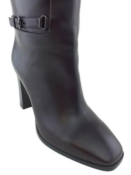 Christian Louboutin Black Leather Mervillon 85 Knee Boots Size 6/EU 36