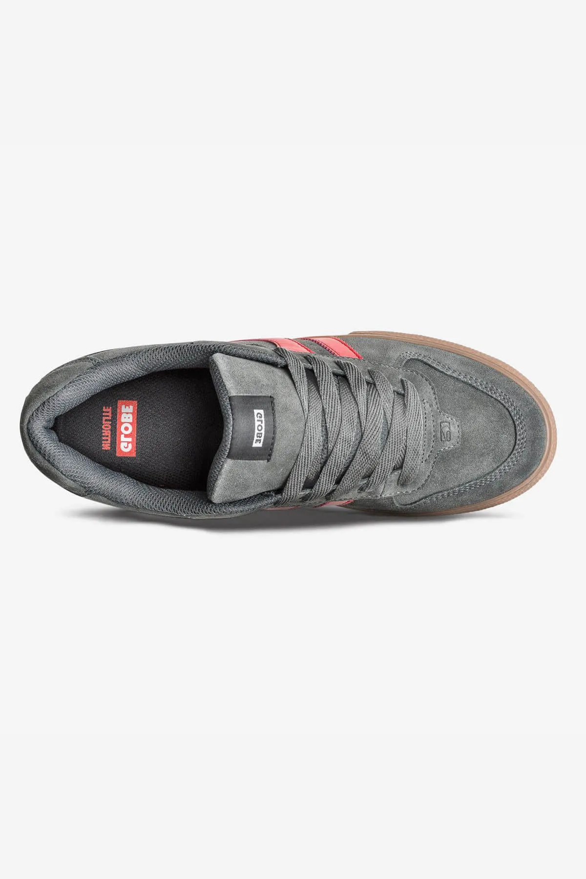 Encore 2 Skate Shoes in Charcoal, Gum, and Red - Stylish and Comfortable