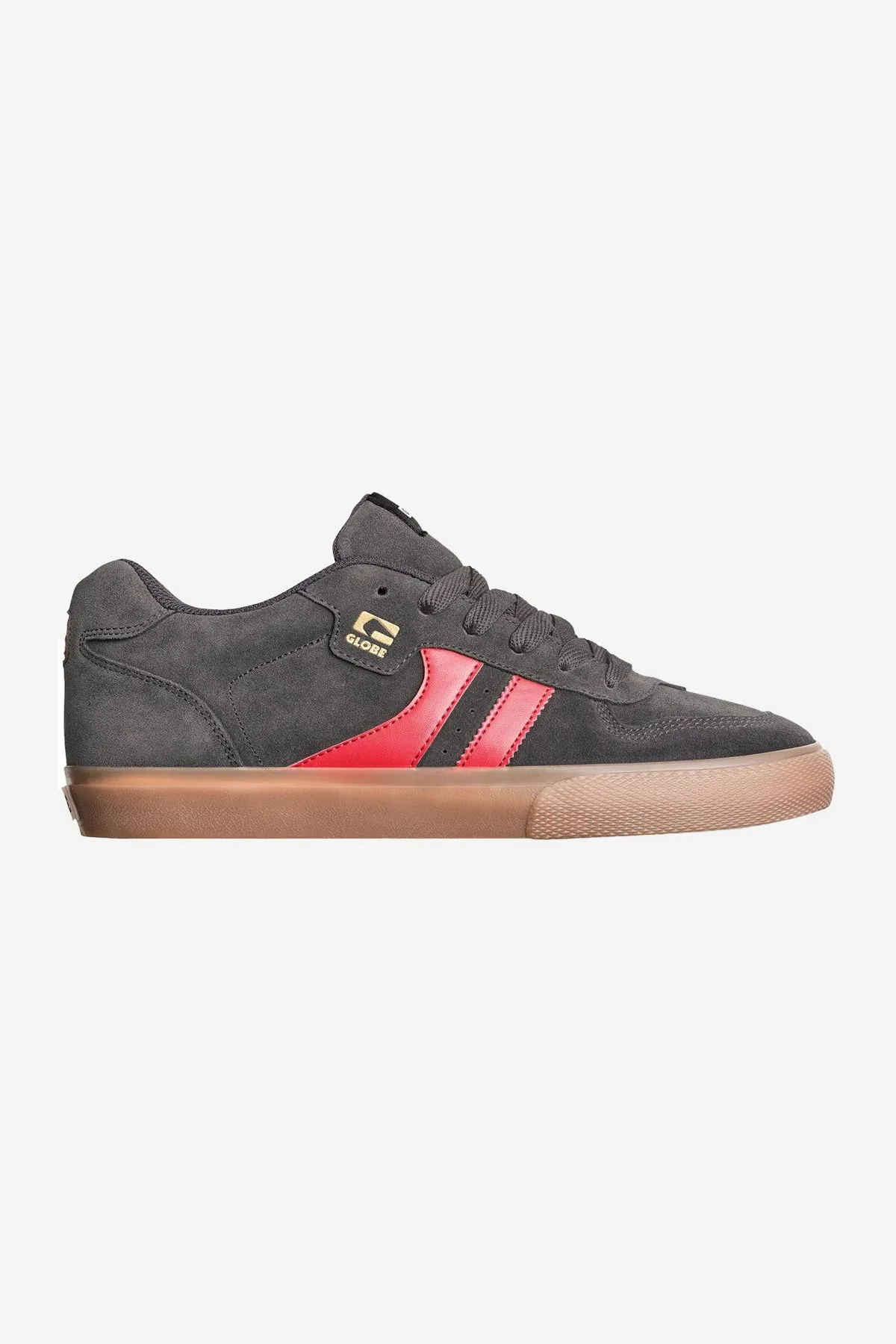Encore 2 Skate Shoes in Charcoal, Gum, and Red - Stylish and Comfortable