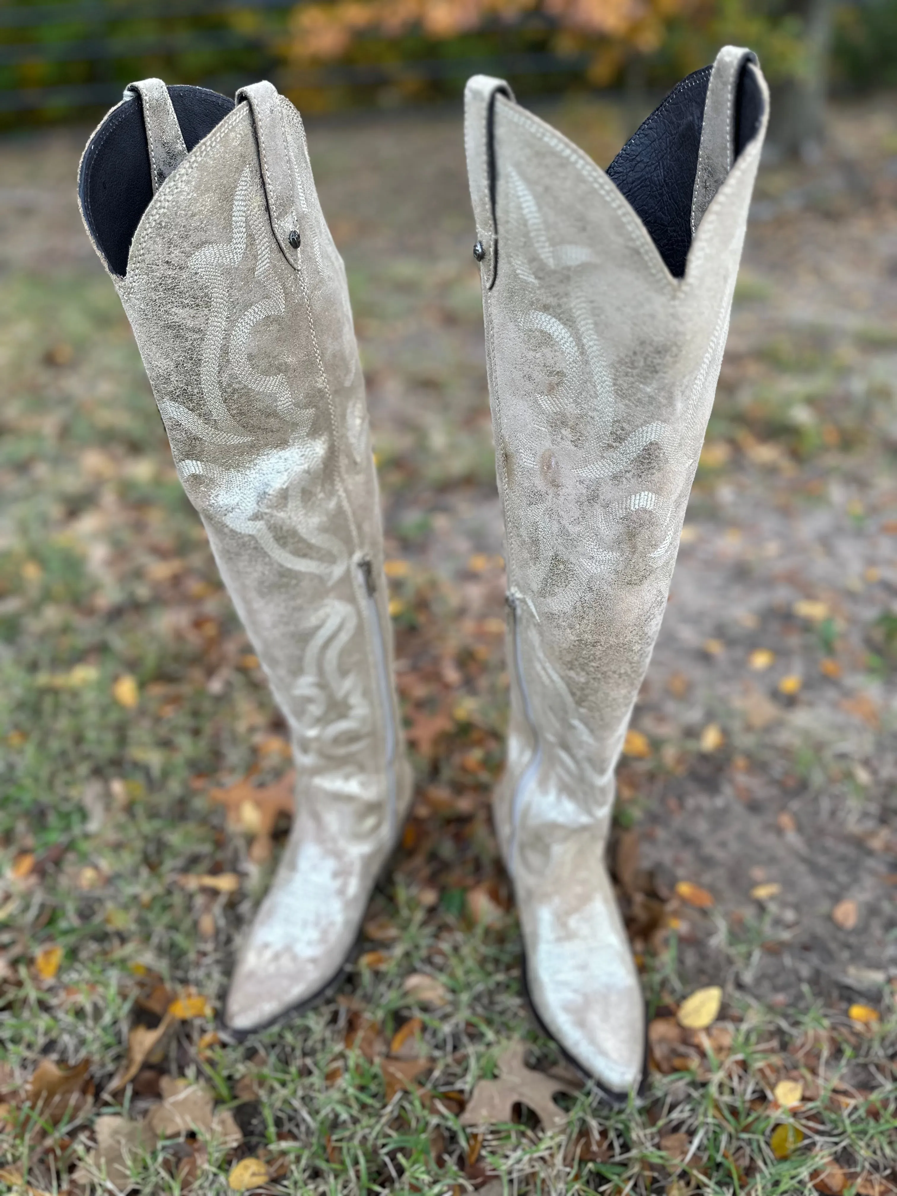 Liberty Black Gamuza Crack Oro Florentino-Womens Boots