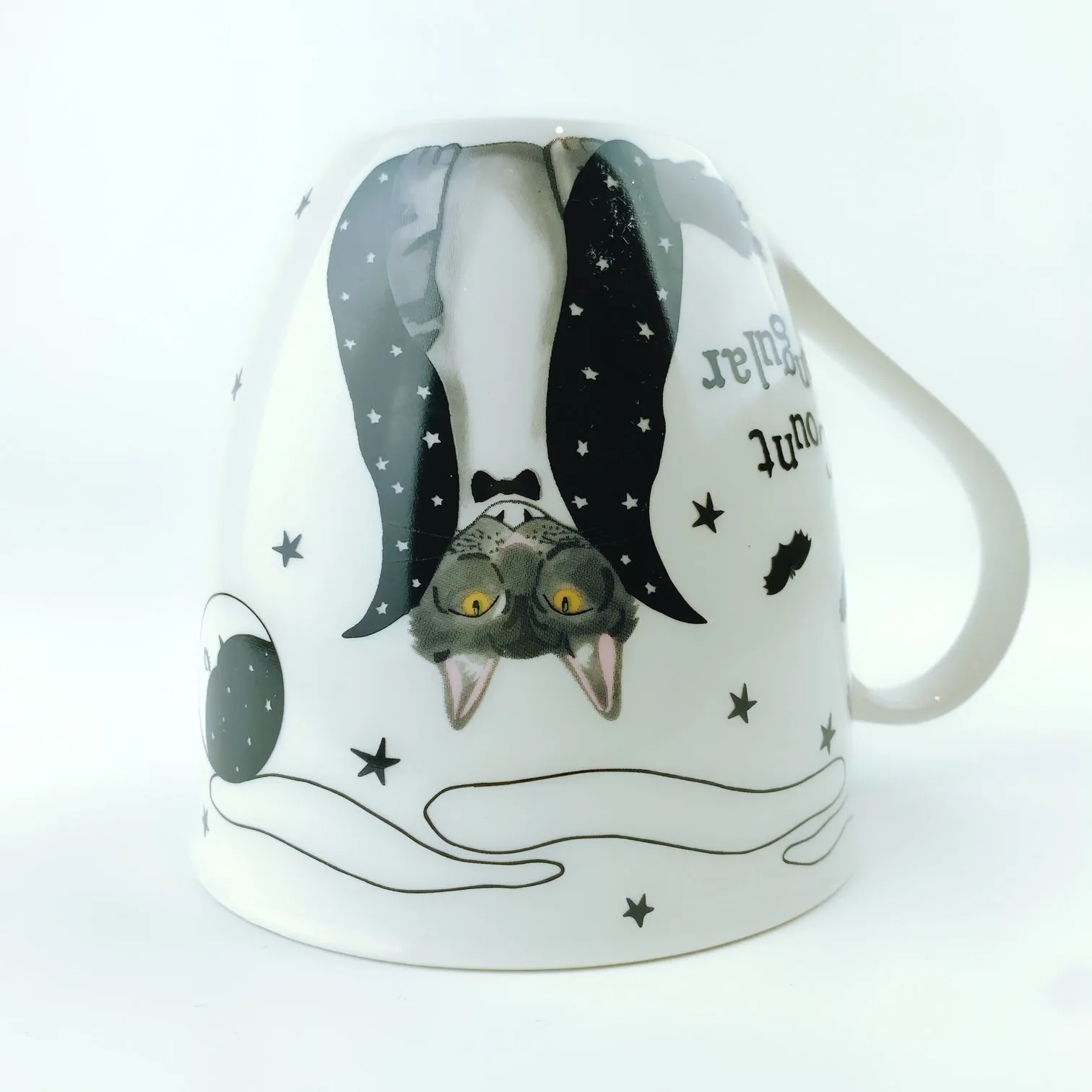 Milly Green British Design Halloween Count Fangula Cat Coffee Mug and Sock Set - Perfect for Spooky Season Gifts and Cozy Sips!