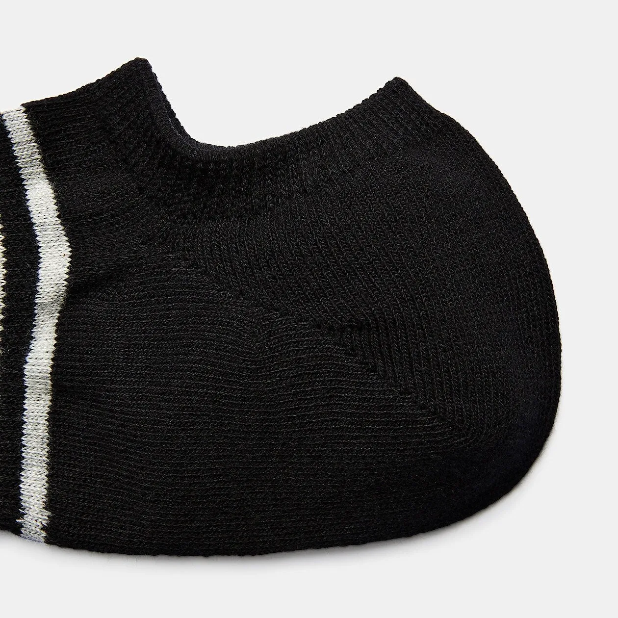 Right Angle Striped Sneaker Socks