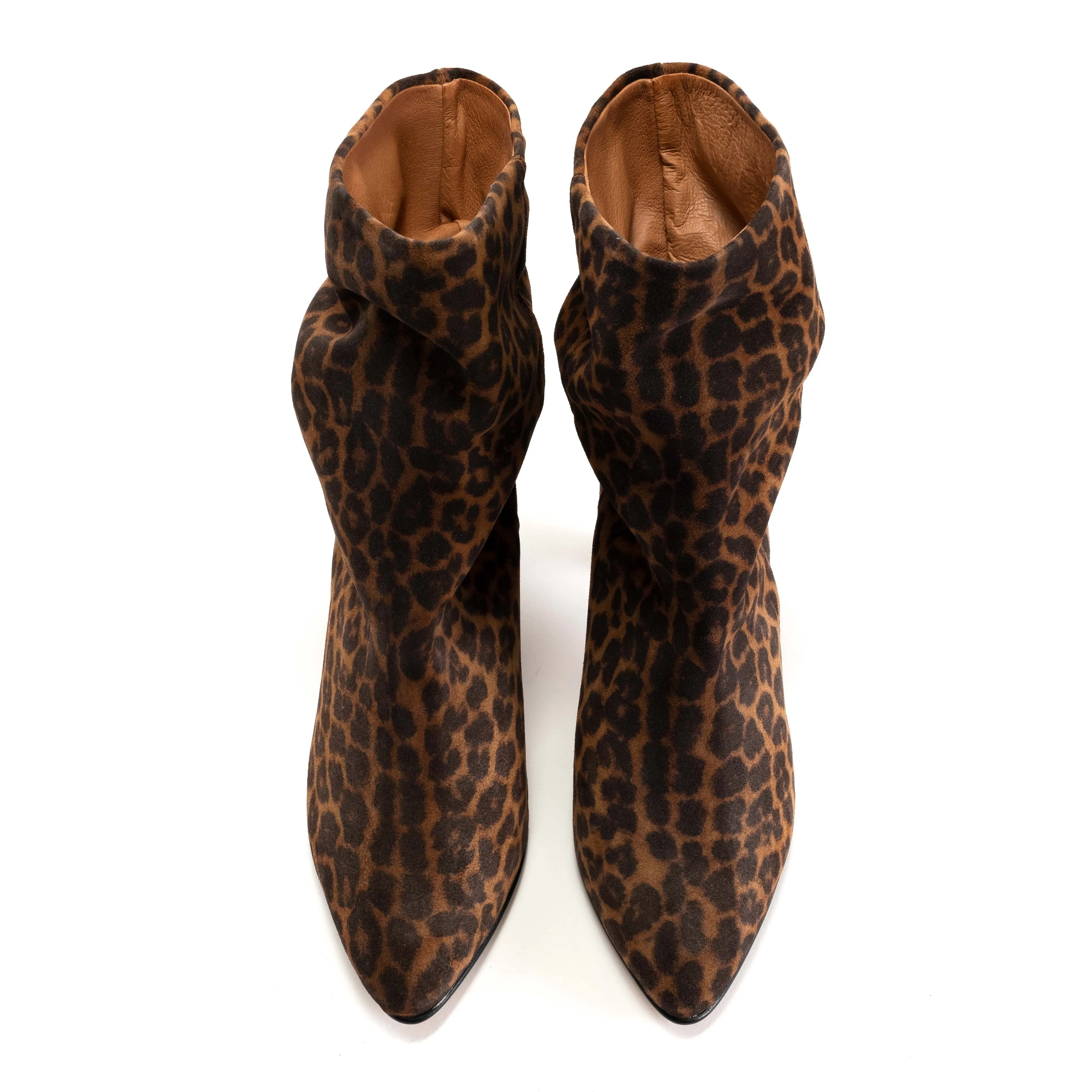 Vully 50 Stiletto Calf suede print Leopard